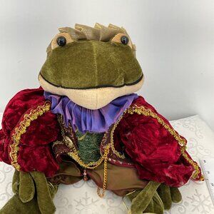 Velvet Frog Prince Decorative Holiday Doll Collectible Stuffed Animal